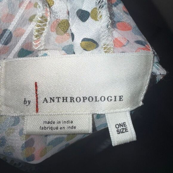 Anthropologie Womens Spotted Shimmer Open Front Kimono Multicolor One Size - Picture 10 of 13